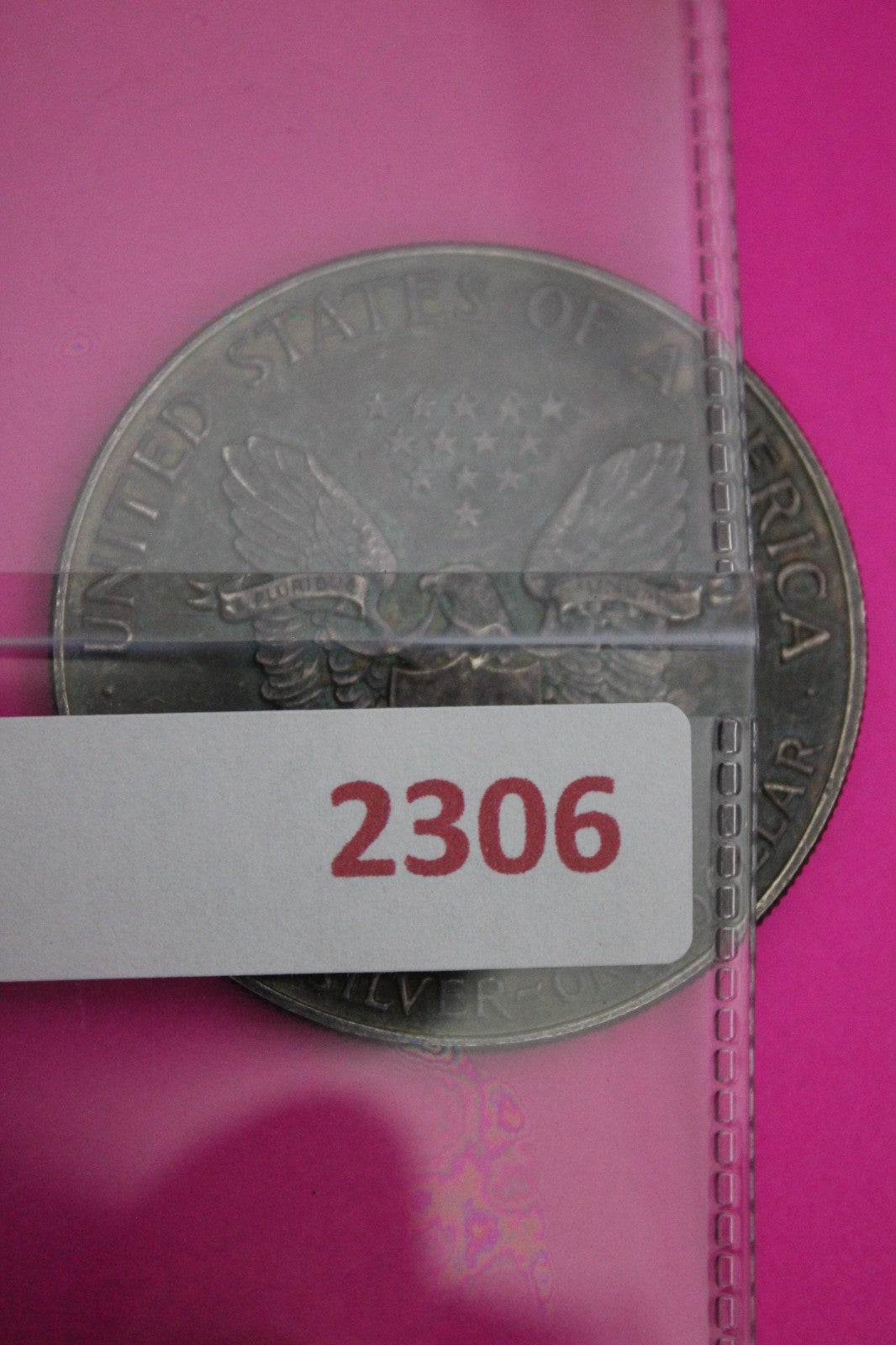 Natural Toned 1990 Silver American Eagle Guaranteed Authentic Genuine Coin 2306