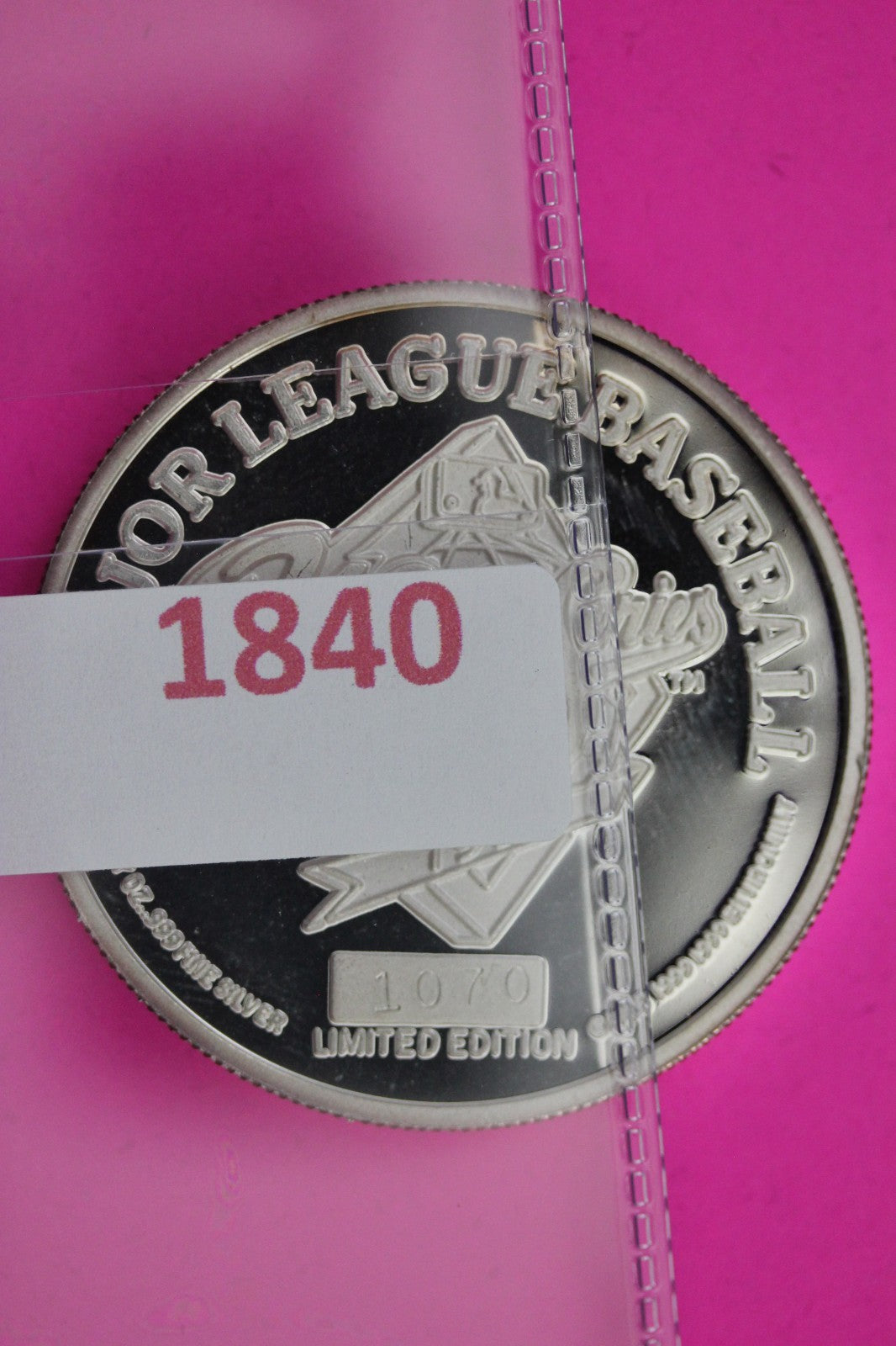 1998 NY World Series Champions 1 OZ .999 Silver Round Guaranteed Authentic 1840