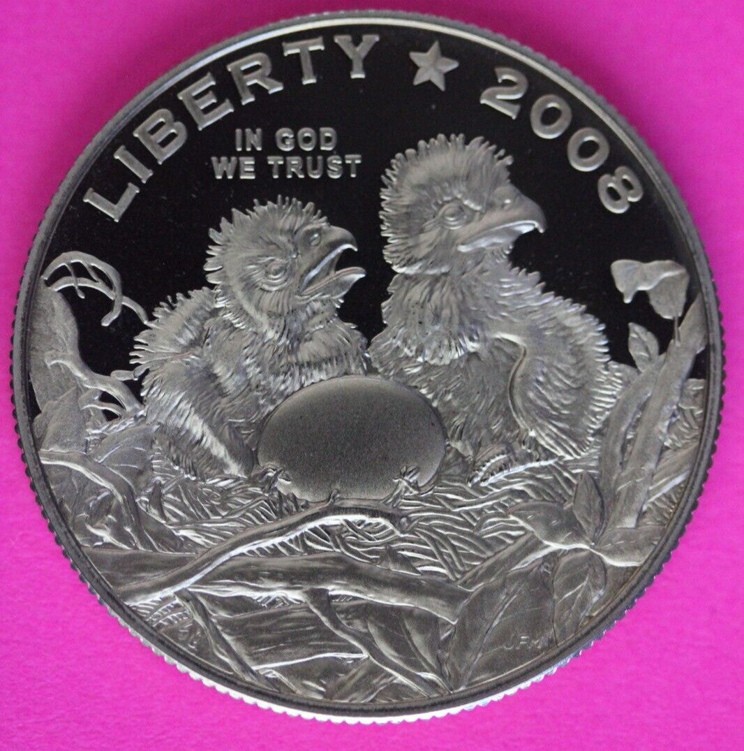 Gem Ultra Deep Cameo Proof 2008 S Bald Eagle Commemorative Clad Half Dollar 13