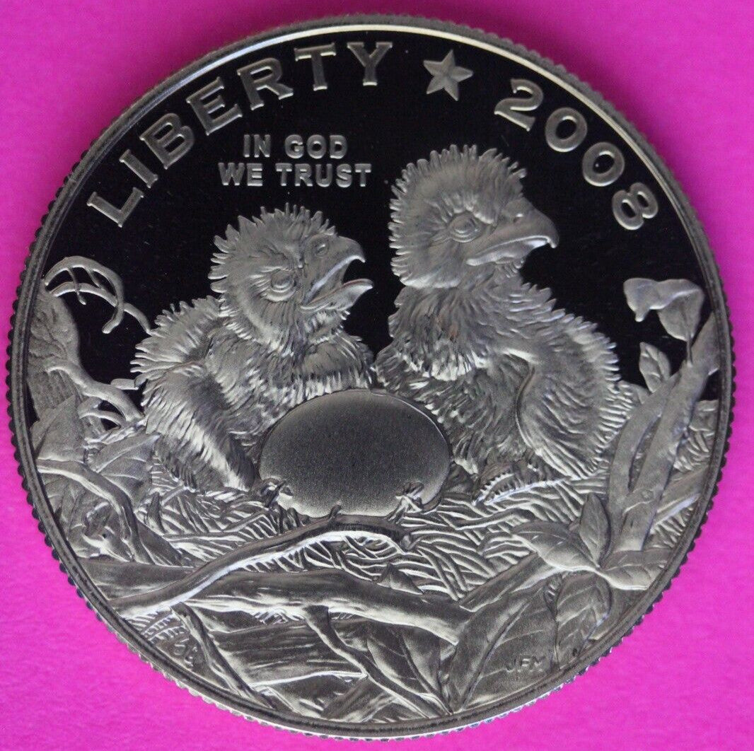 Gem Ultra Deep Cameo Proof 2008 S Bald Eagle Commemorative Clad Half Dollar 16