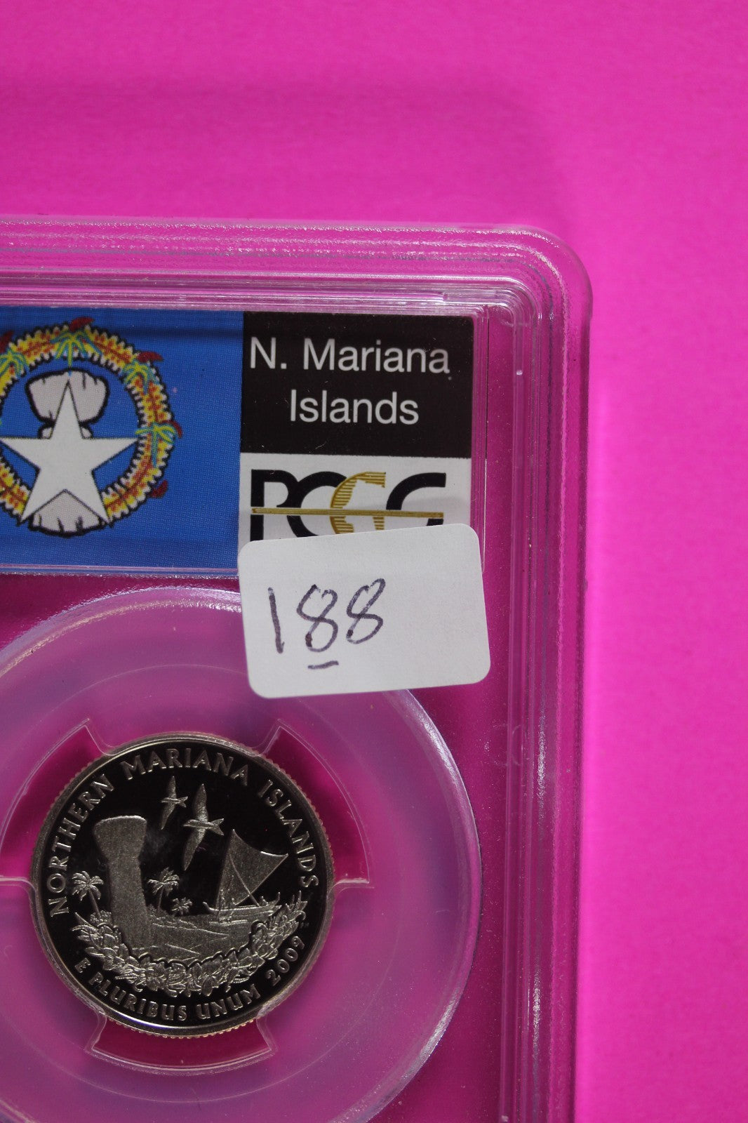 2009 S Proof Mariana Islands Clad Parks Quarter PCGS Certified Graded Slab 188