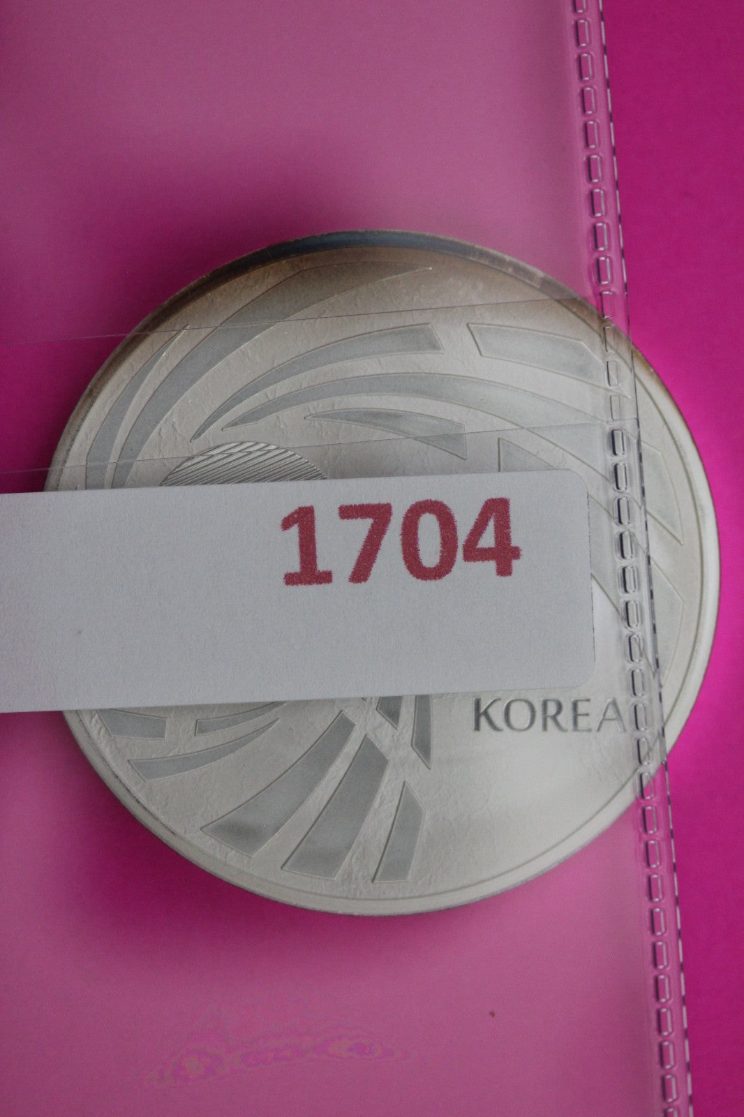BU 2019 Korea Taekwindo 1 OZ .999 Silver Medal Guaranteed Authentic Genuine 1704