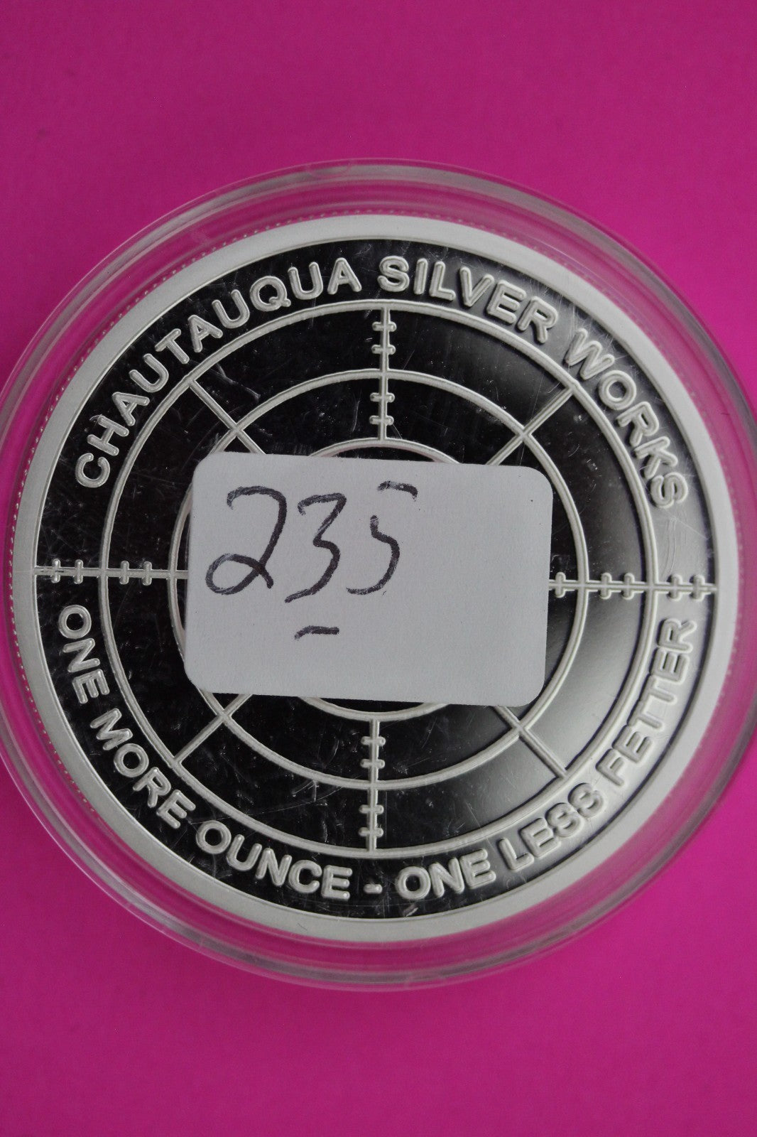Chautauqua Silver Works 1 Troy Ounce .999 Silver Genuine Round C235