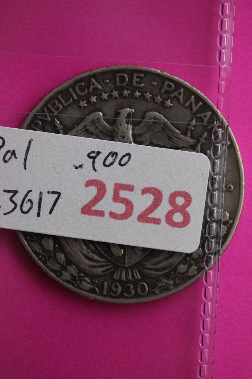 1930 Panama 1/2 Half Balboa Silver Coin Guaranteed Authentic USA Seller 2528