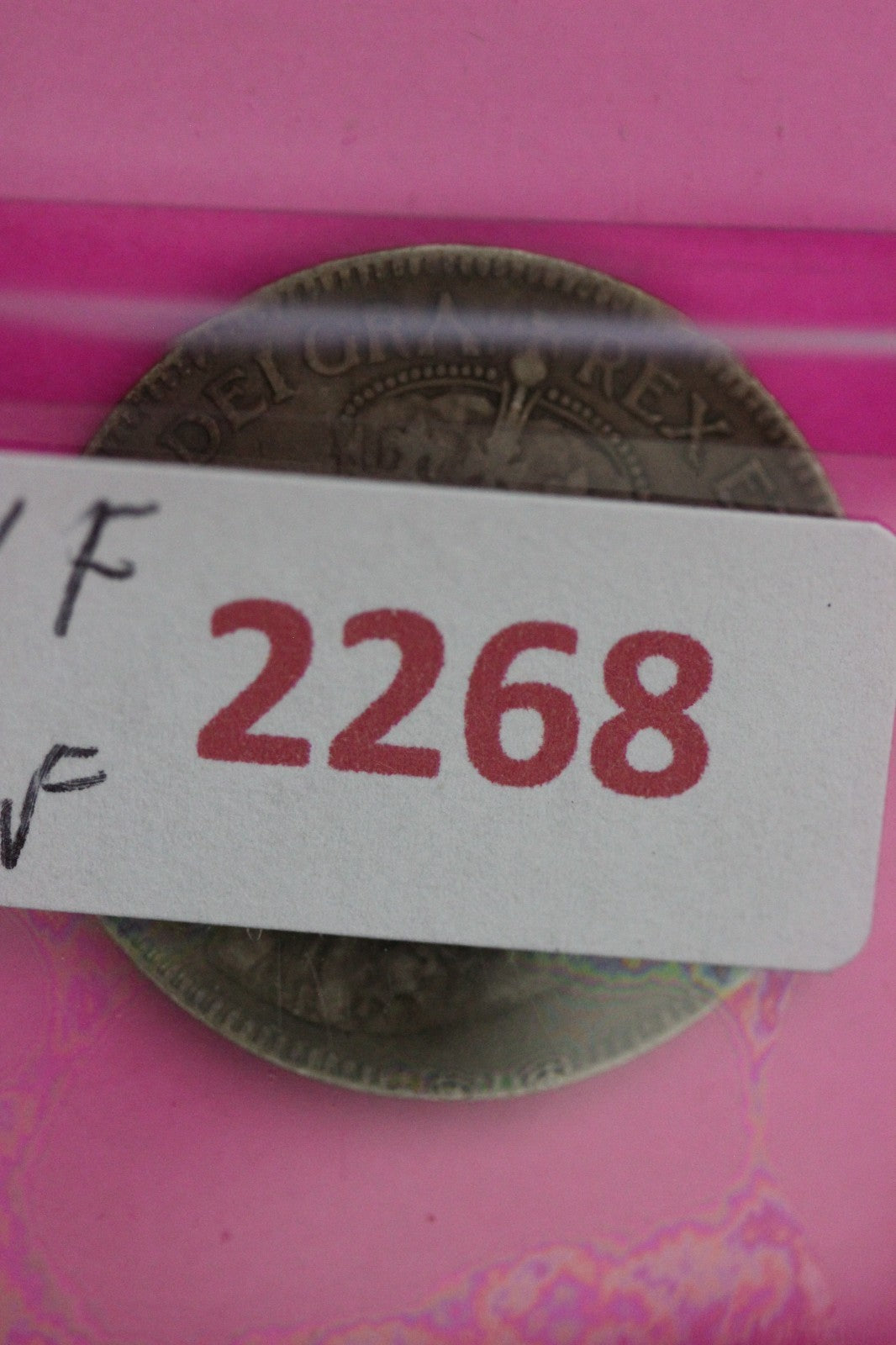 1917 Newfoundland Canada 25 Cents Silver Coin Guaranteed Genuine USA Seller 2268