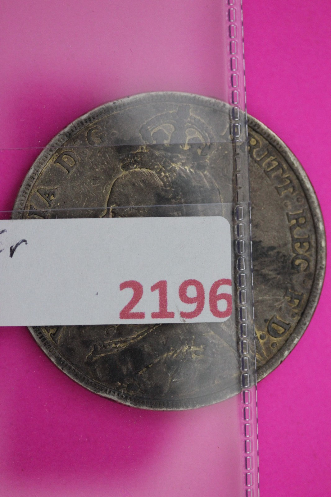 1890 United Kingdom Crown Silver Coin Guaranteed Authentic & Genuine 2196