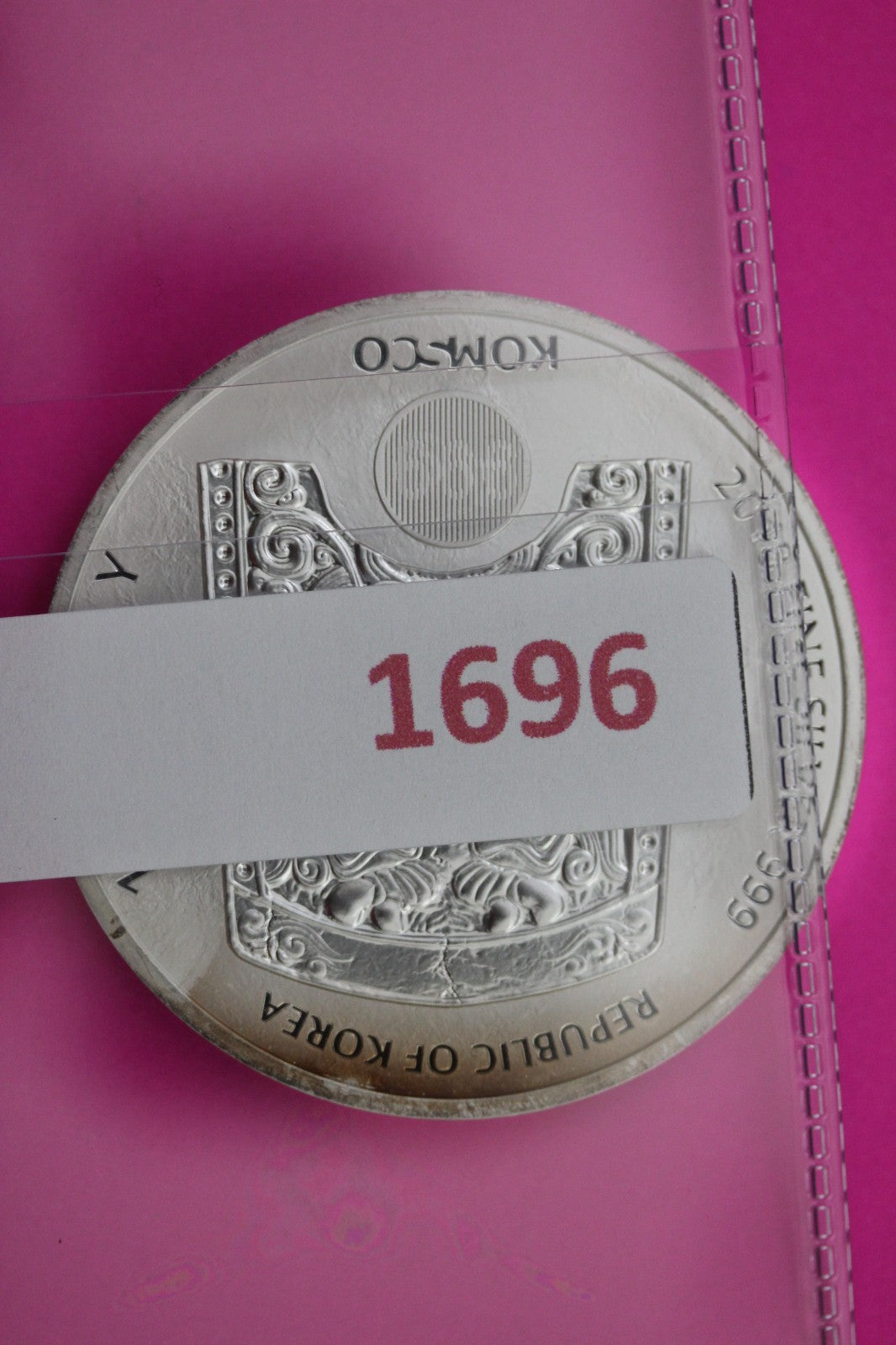 BU 2018 Korea Chiwoo Cheonwang 1 Clay 1 OZ .999 Silver Guaranteed Authentic 1696