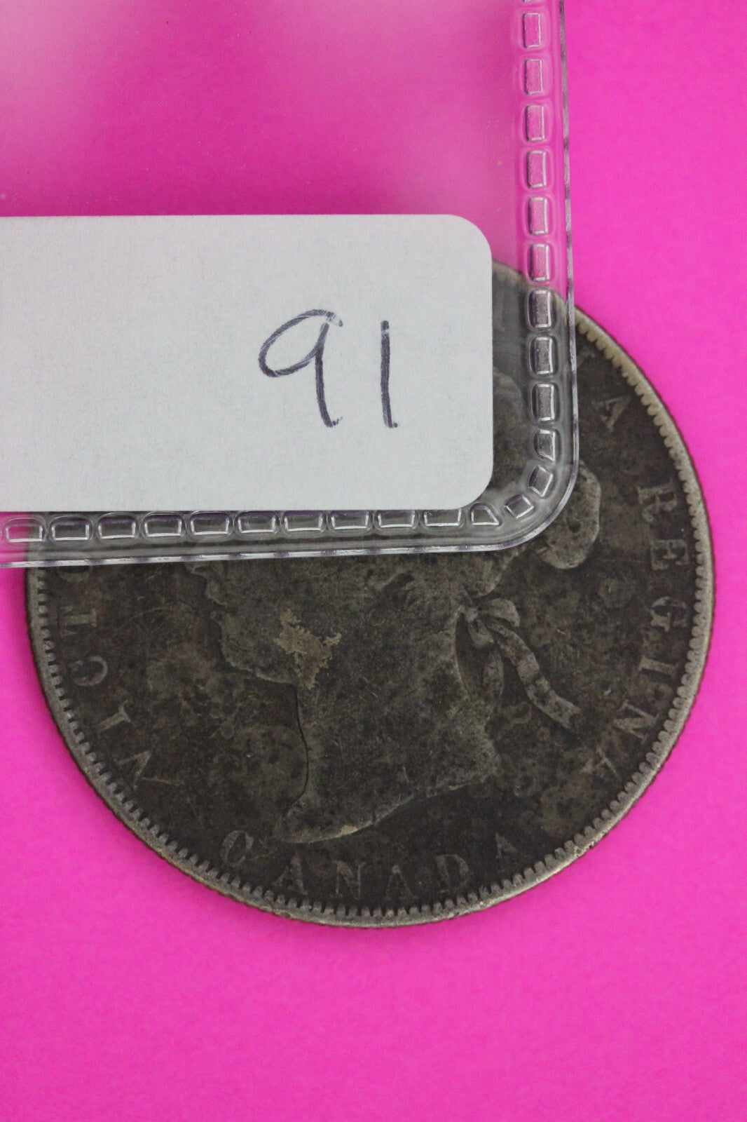 1870 Canada Silver Half Dollar Scarce Semi Key Date Coin Hole .925 Silver 91