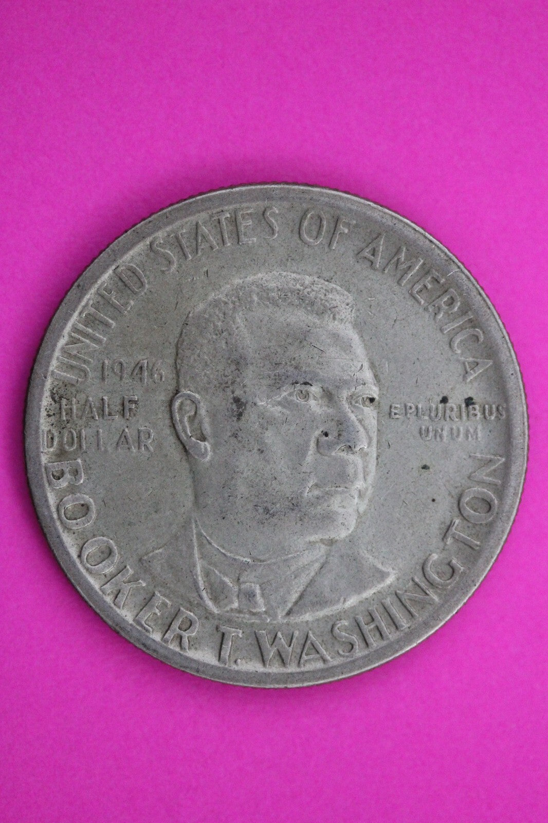 High Grade 1946 Booker T Washington Commemorative Silver Half Dollar 17