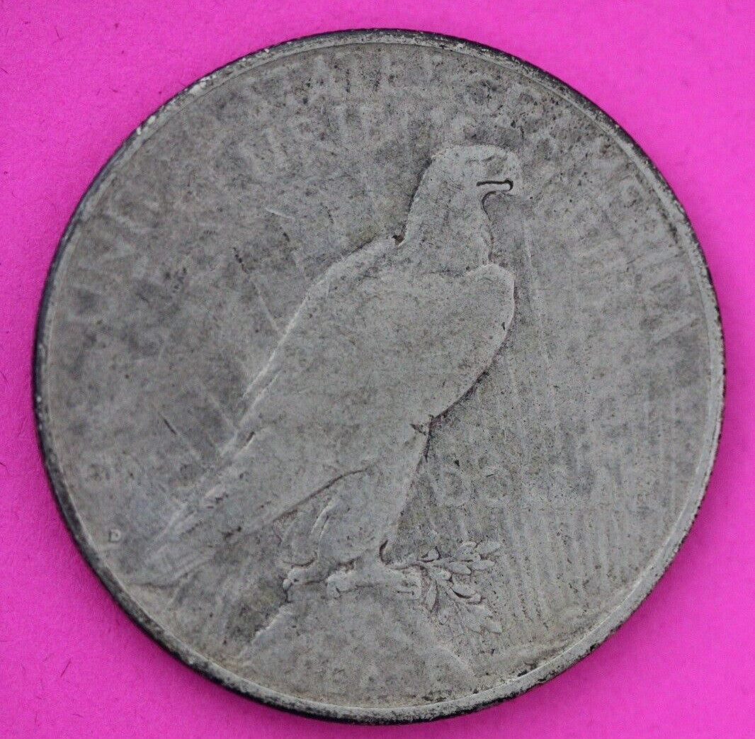 1934 D Liberty Peace Silver Dollar Scarce Semi Key Date Coin Denver Mint 15
