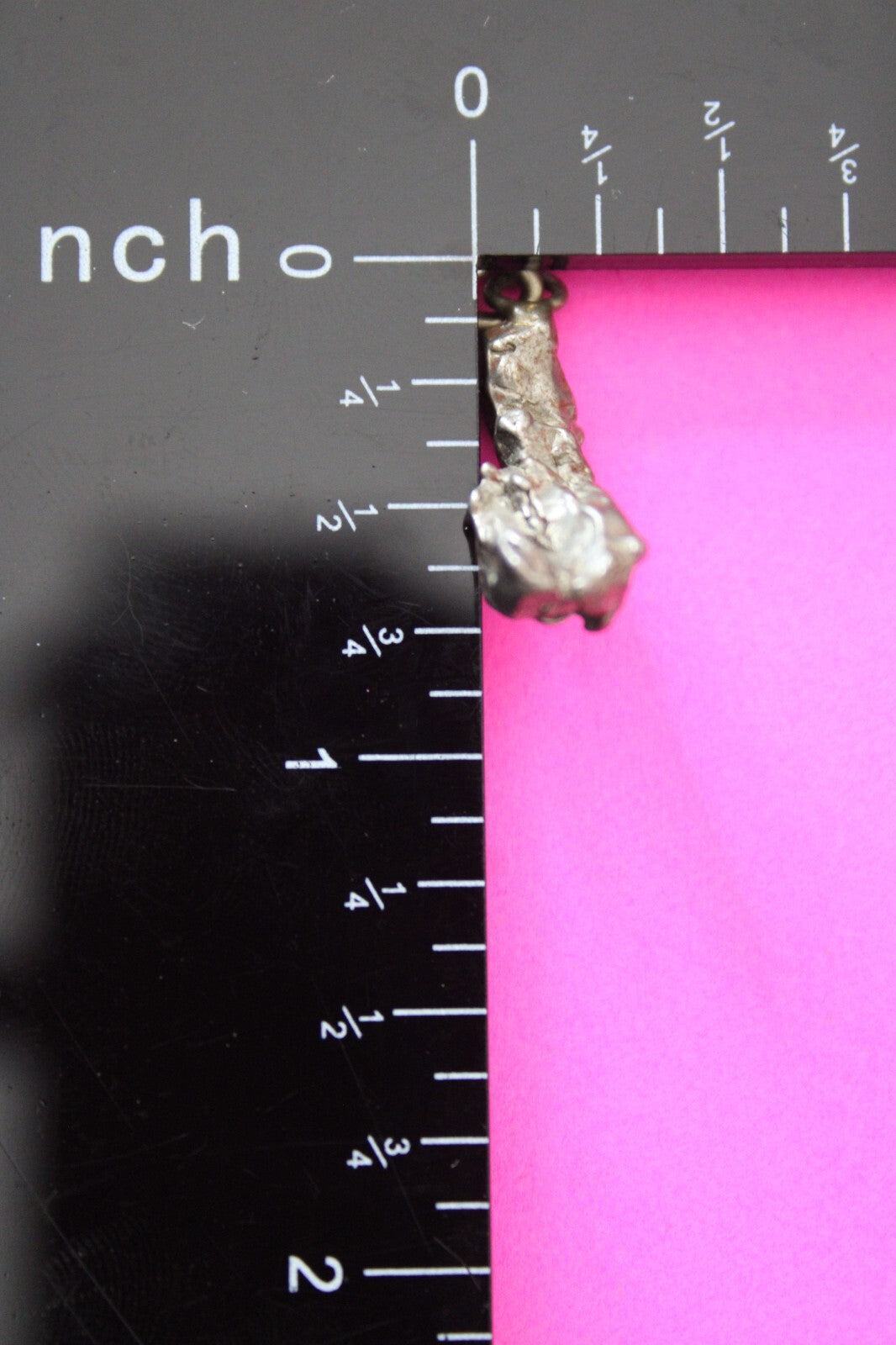 Meteorite Necklace W/ Chain Campo Del Cielo 3.1 Grams Real Dinosaur Girl COA 47