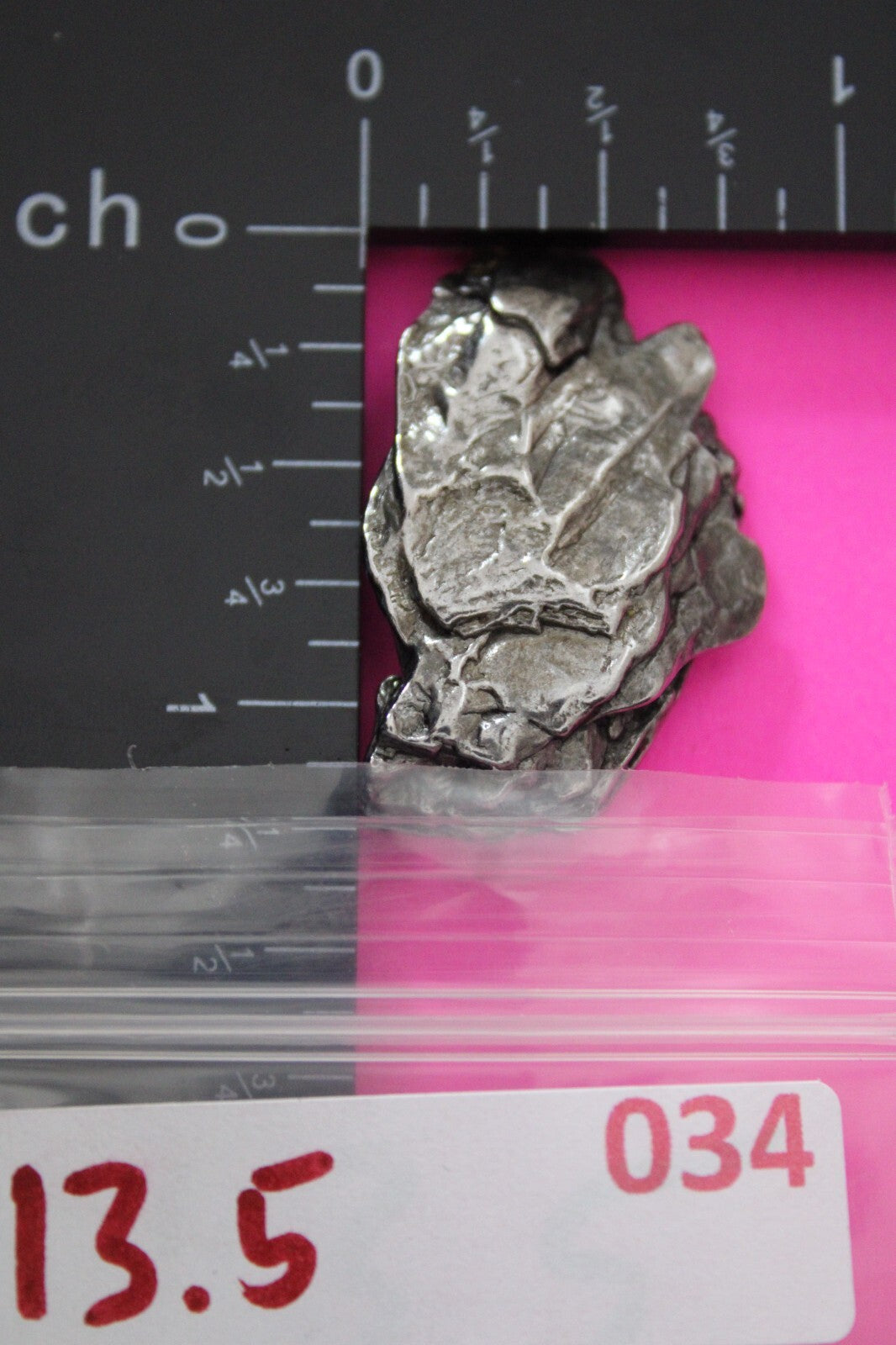 Meteorite Necklace W/ Chain Campo Del Cielo 13.5 Grams Real Dinosaur Girl COA 34