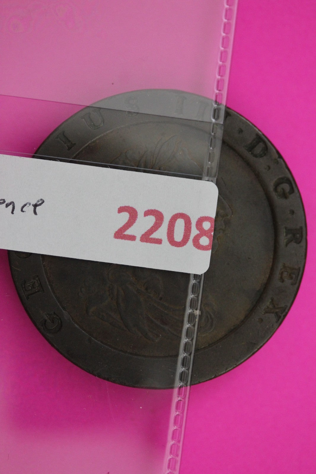 1797 United Kingdom 2 Pence Cartwheel Coin Guaranteed Authentic & Genuine 2208