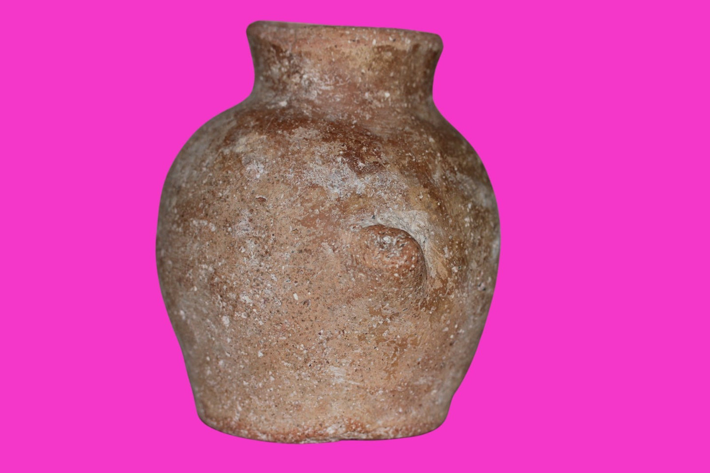 Time of Canaanites Holy Land Artifact Ancient Jar 5500 Year Old 3500 BC COA J142