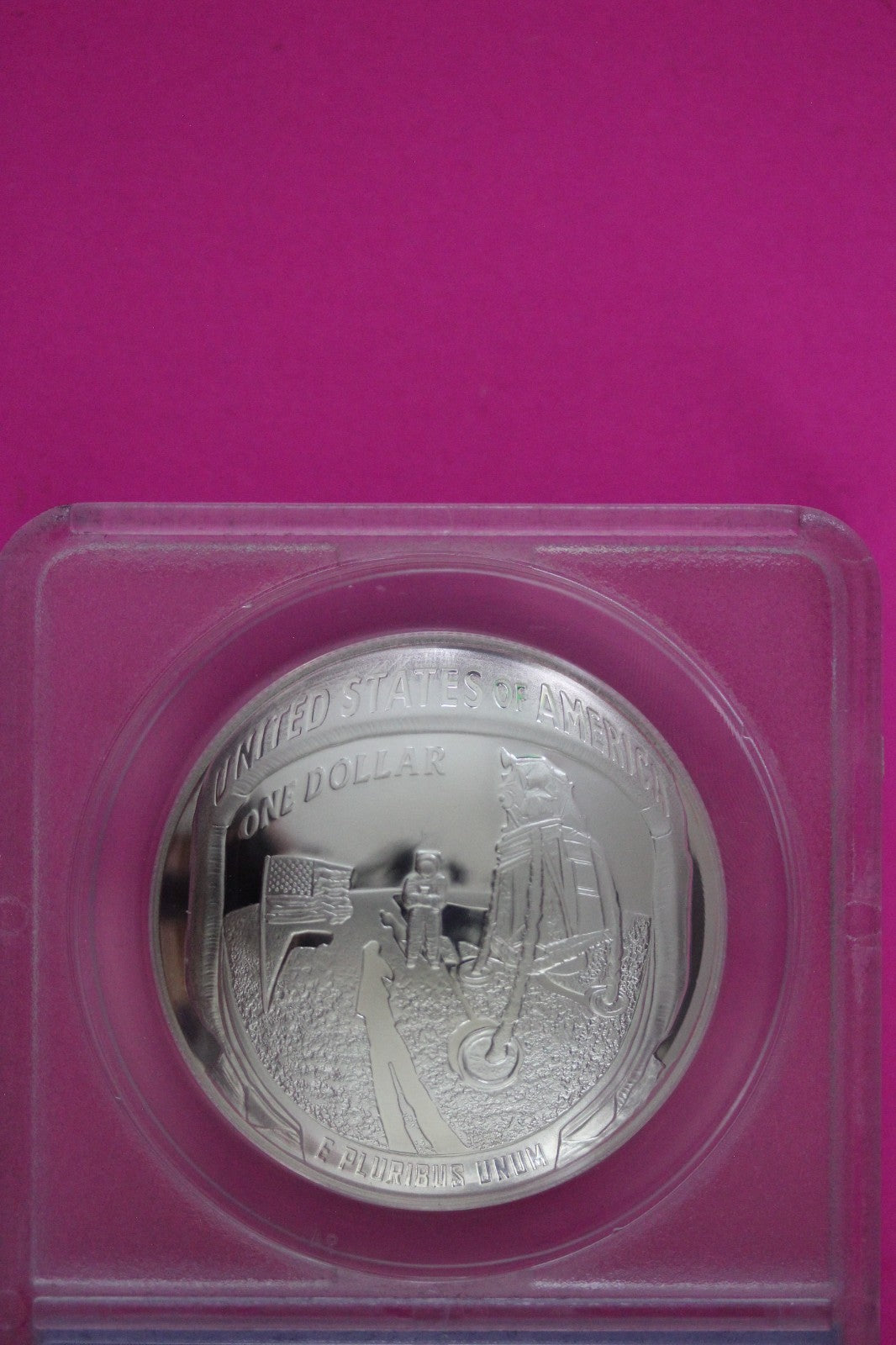 2019 P PR 70 DCAM Apollo 11 50th Anniver Commemorative Silver Dollar ANACS 141