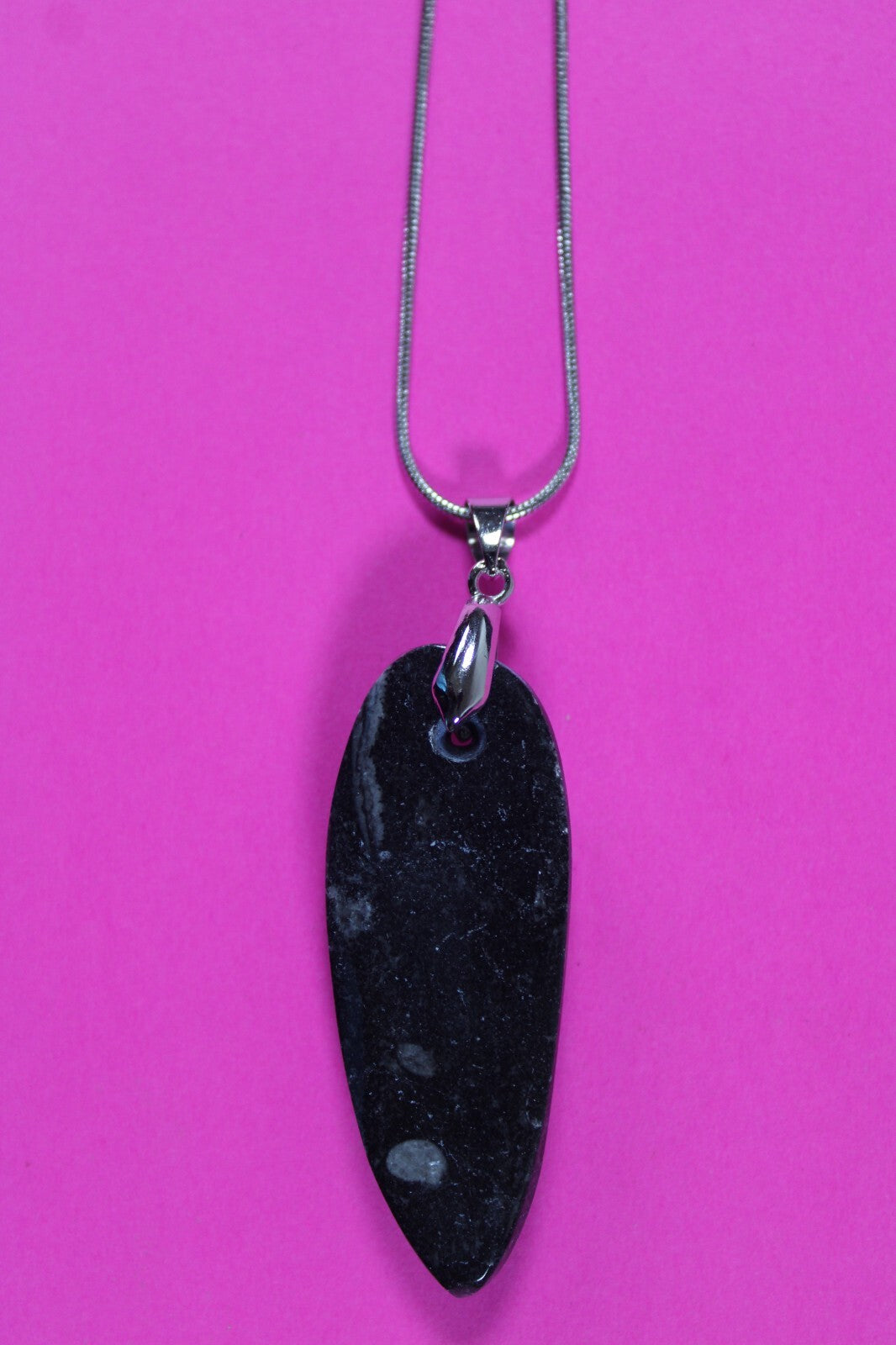 Authentic Orthoceros Necklace Fossil 500 Million Years Old Dinosaur Girl COA 60