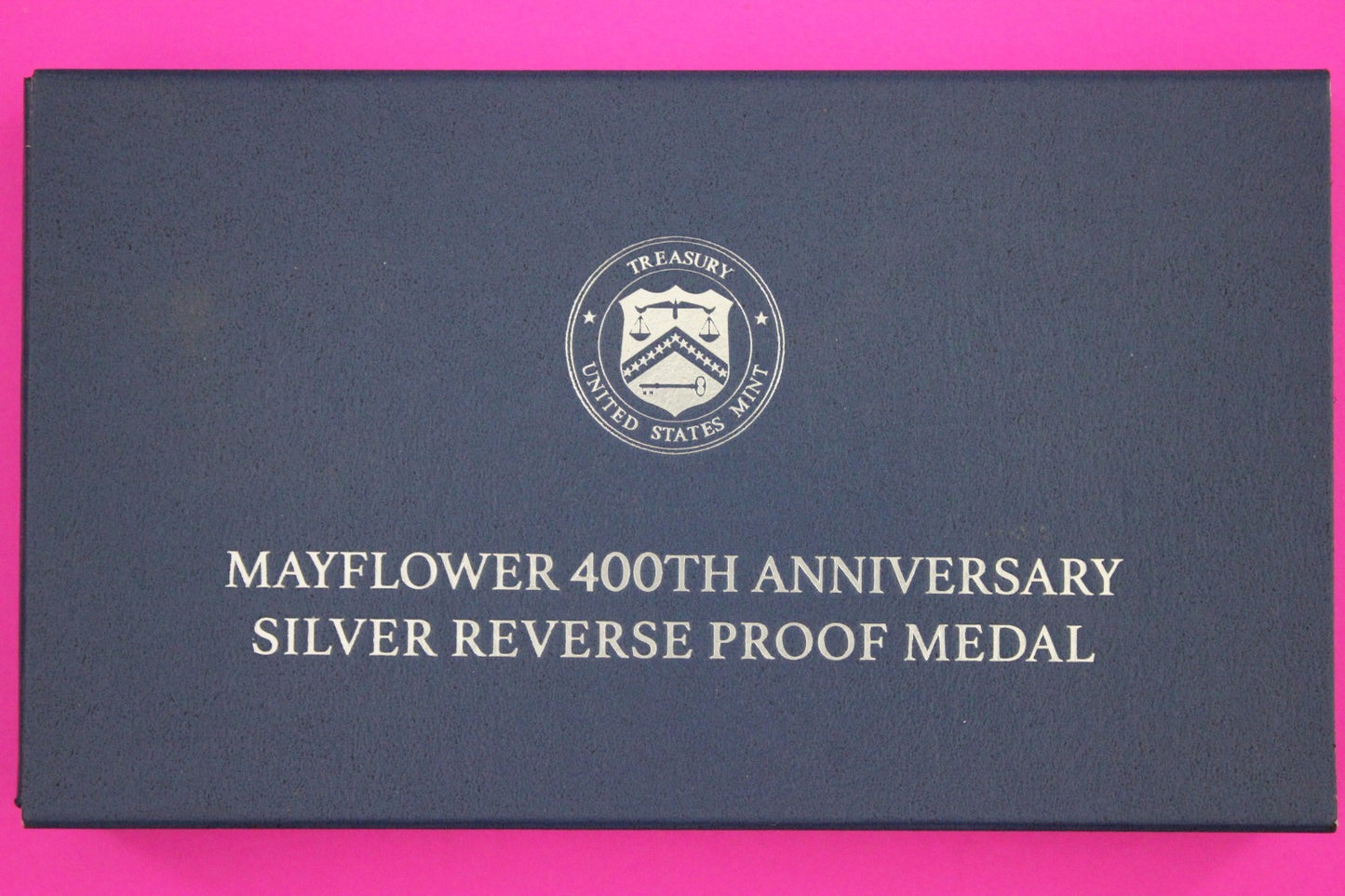 Gem 2020 Mayflower Reverse Proof Medal 1 Ounce of .999 Silver Box & COA 7026