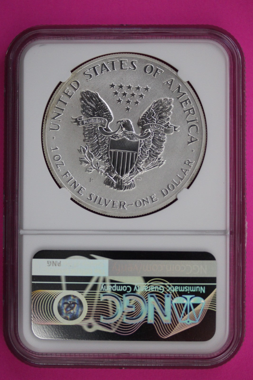 2006 P Reverse PF 69 Eagle From Mint 20th Anniversary Silver Dollar Set NGC 100