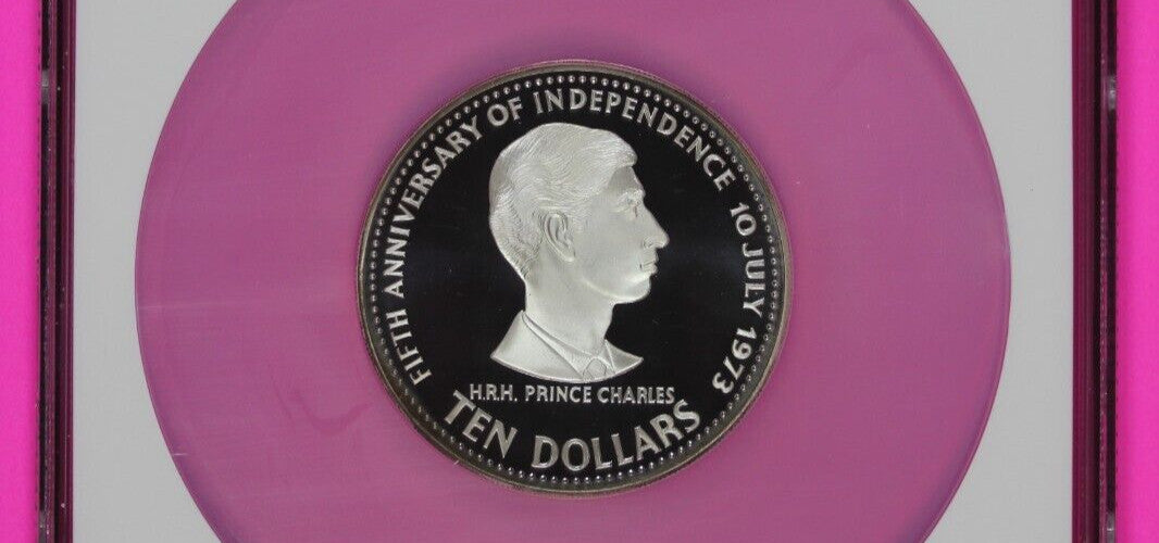 Top Pop Finest Known 1978 PF 69 Bahamas Prince Charles Proof Silver $10 NGC 7044