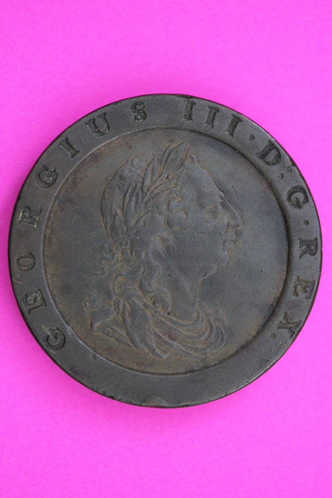 1797 United Kingdom 2 Pence Cartwheel Coin Guaranteed Authentic & Genuine 2208