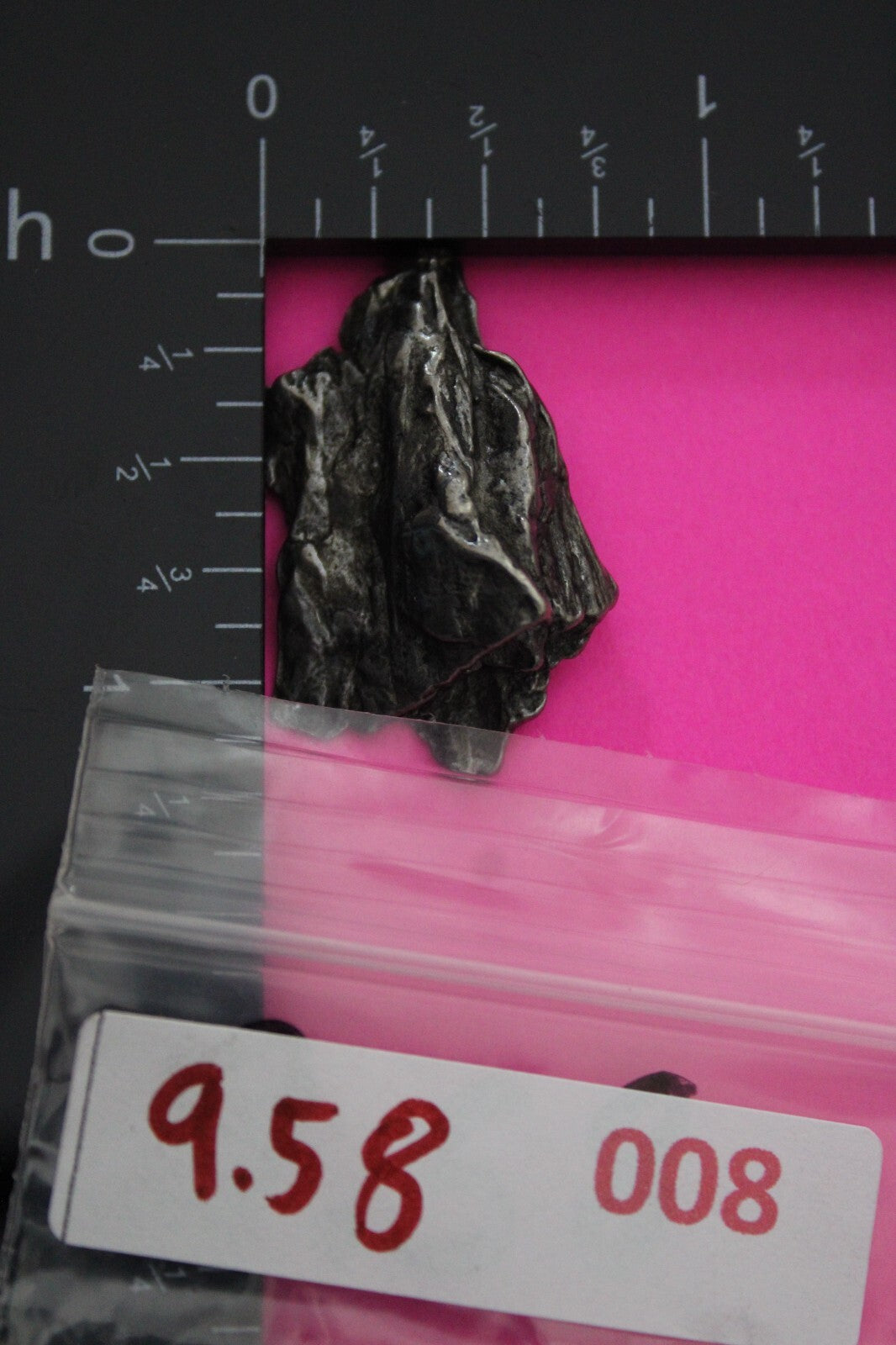 Meteorite Necklace W/ Chain Campo Del Cielo 9.58 Grams Real Dinosaur Girl COA 08