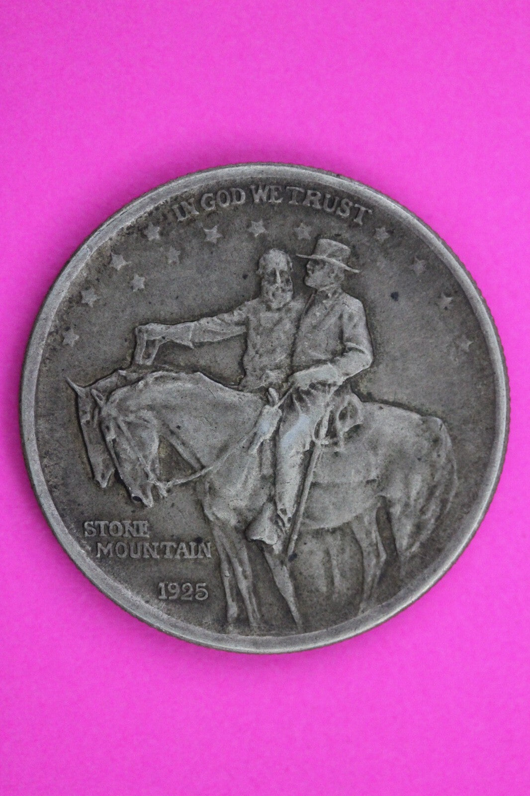 High Grade 1925 Stone Mountain Commemorative Silver Half Dollar Scarce Coin 35