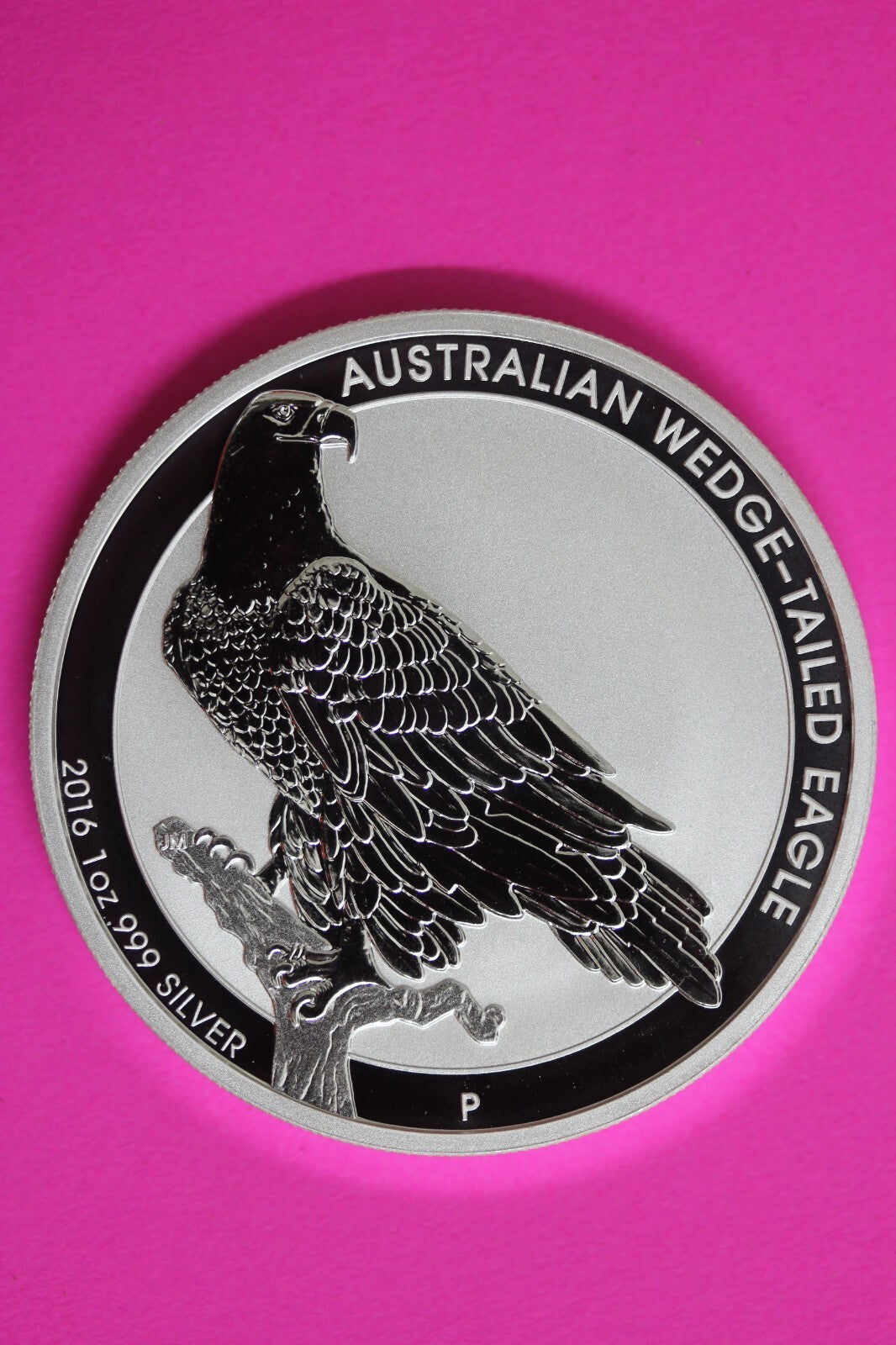 Gem BU 2016 Australia Wedge-Tailed Eagle Silver Exact Coin Shown Mint Capsule 12