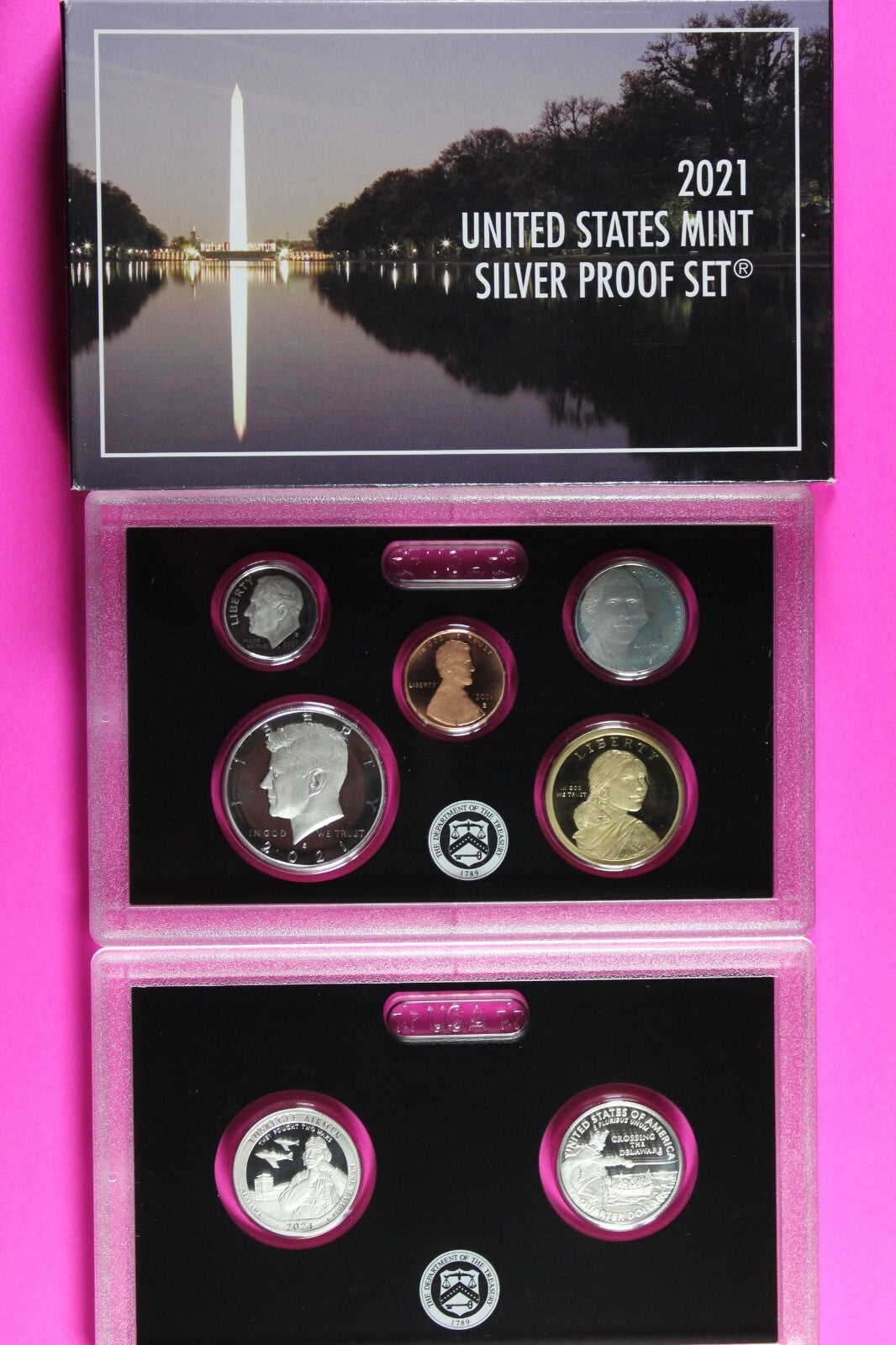 Gem 2021 S Silver DCAM Proof Set You Get Exact Coins In Pics Mint Box & COA 7060