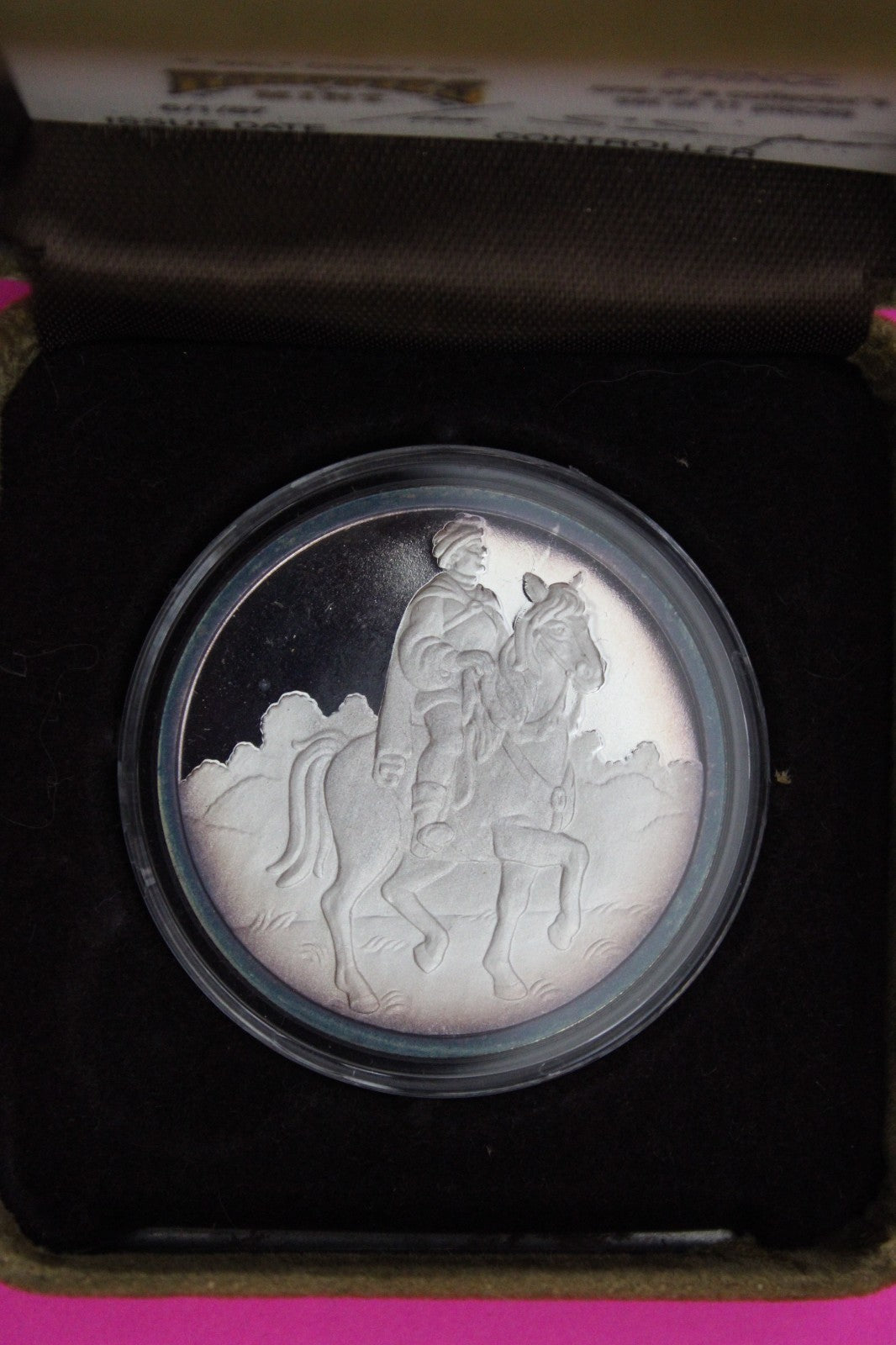 The Prince 1 OZ Silver Round .999 Fine Disney 50th Anniversary 1987 COA Box 7087