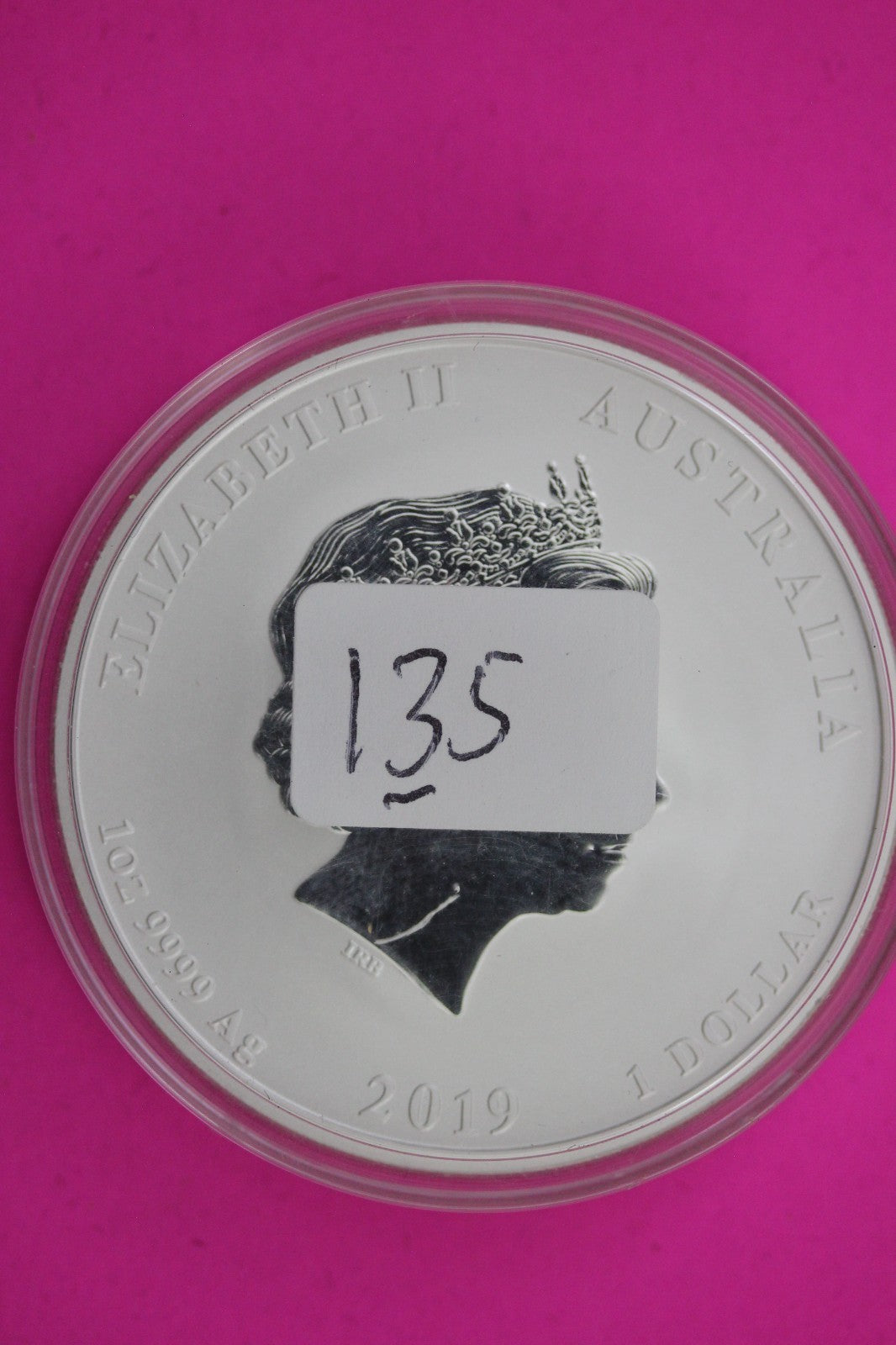 2019 Year of the Pig Australia $1 Dollar Coin 1 Troy OZ Silver Authentic C135