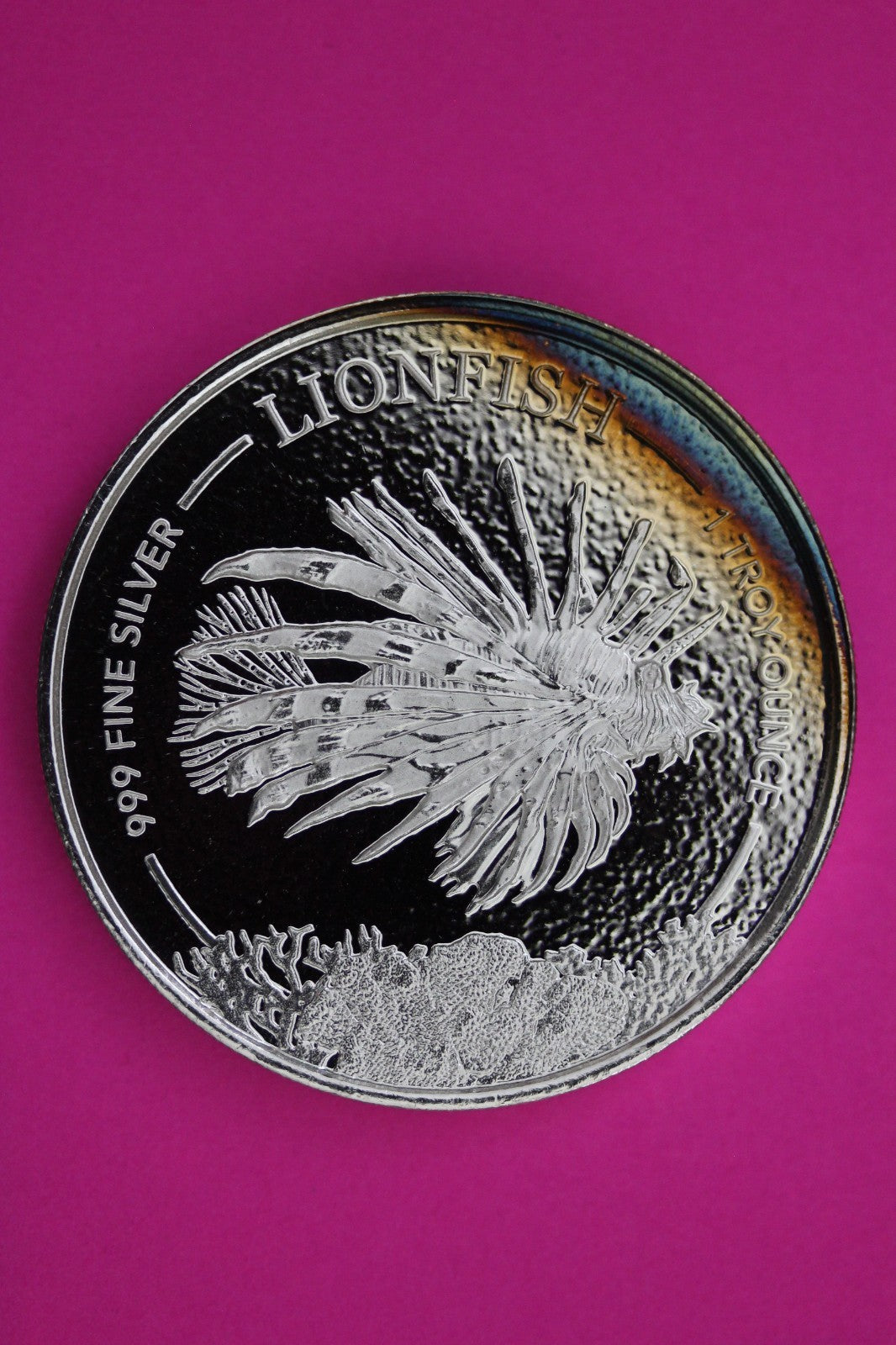 2019 Lionfish Barbados $1 Dollar 1 Ounce Silver Guaranteed Authentic Coin 1883