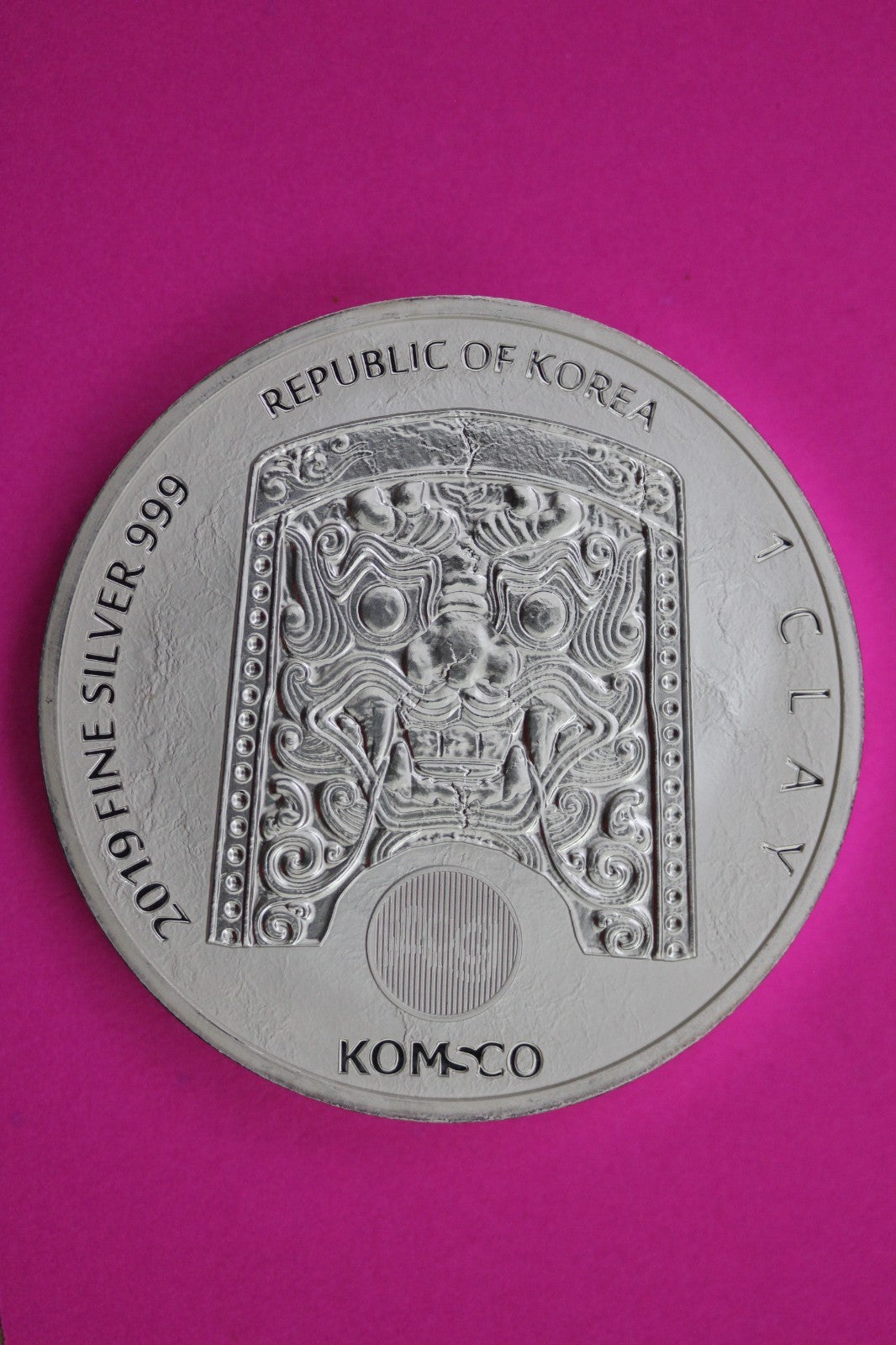 BU 2019 Korea ZI Sin Scrofa 1 Clay 1 OZ .999 Silver Guaranteed Authentic 1702
