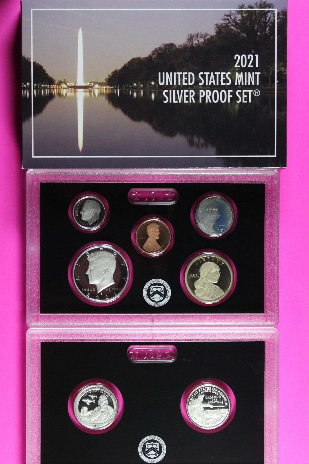 Gem 2021 S Silver DCAM Proof Set You Get Exact Coins In Pics Mint Box & COA 7078