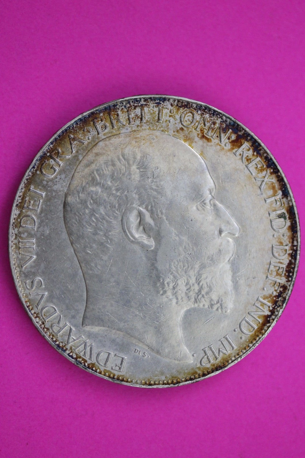 1902 United Kingdom Crown Silver Coin Guaranteed Authentic & Genuine 2197