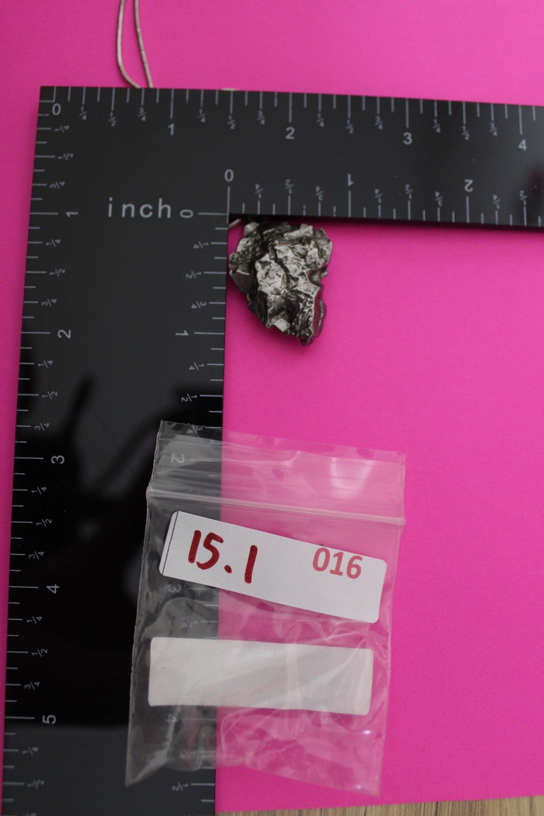 Meteorite Necklace W/ Chain Campo Del Cielo 15.1 Grams Real Dinosaur Girl COA 16