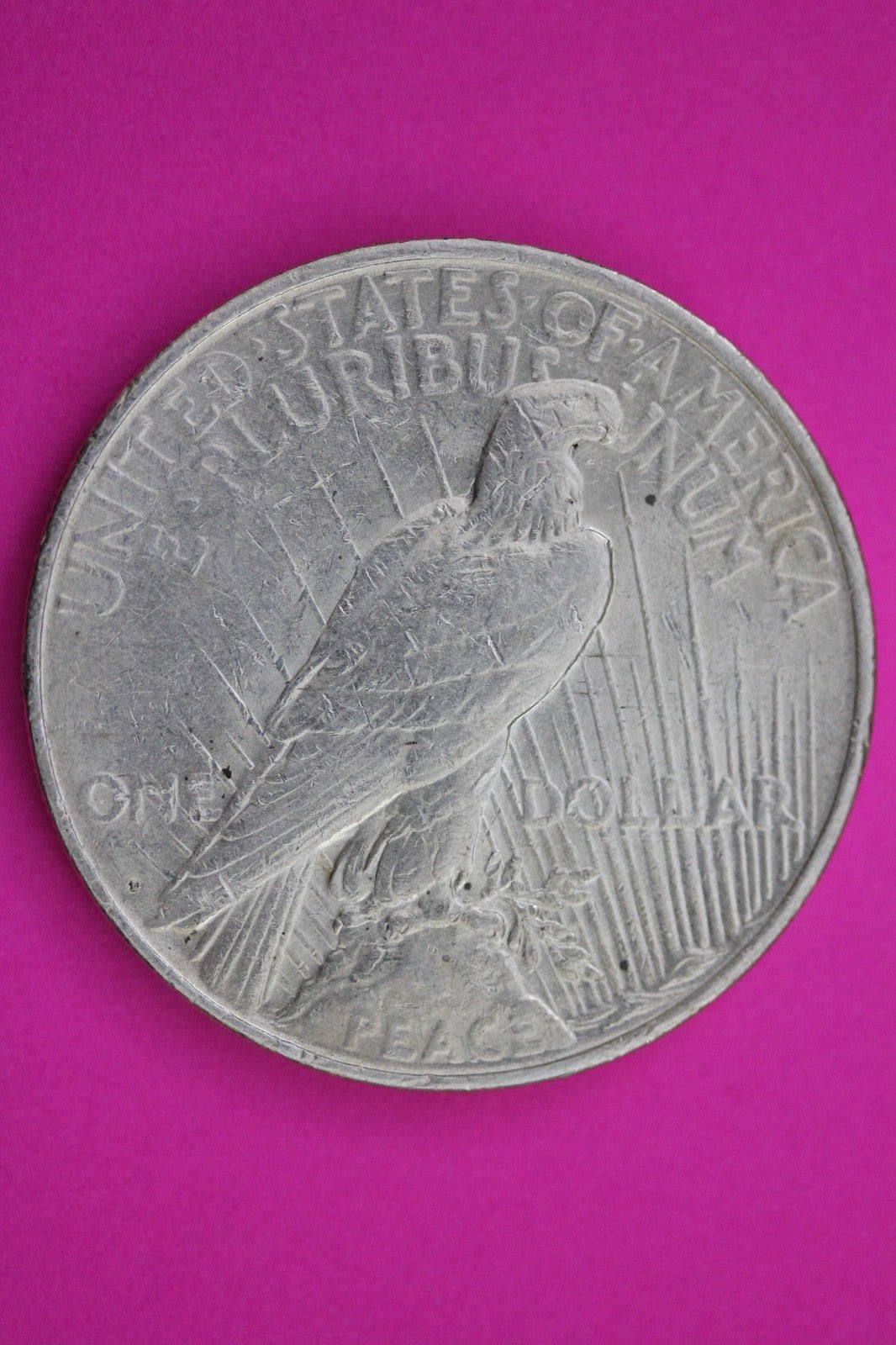 1927 D Peace Silver Dollar LIberty Coin Guaranteed Genuine American Seller 2034