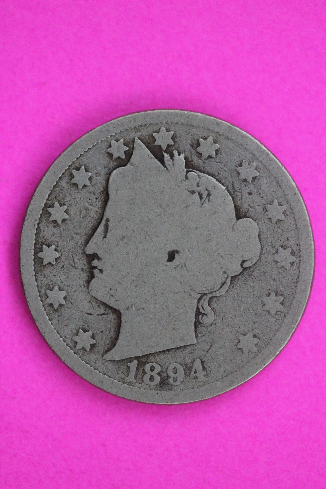 1894 V Liberty Nickel Guaranteed Authentic & Genuine Coin Free Shipping 1527