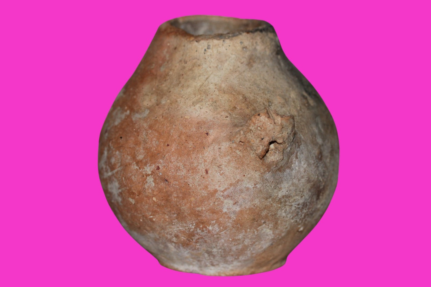 Time of Canaanites Holy Land Artifact Ancient 5500 Year Old Jar 3500 BC COA J144