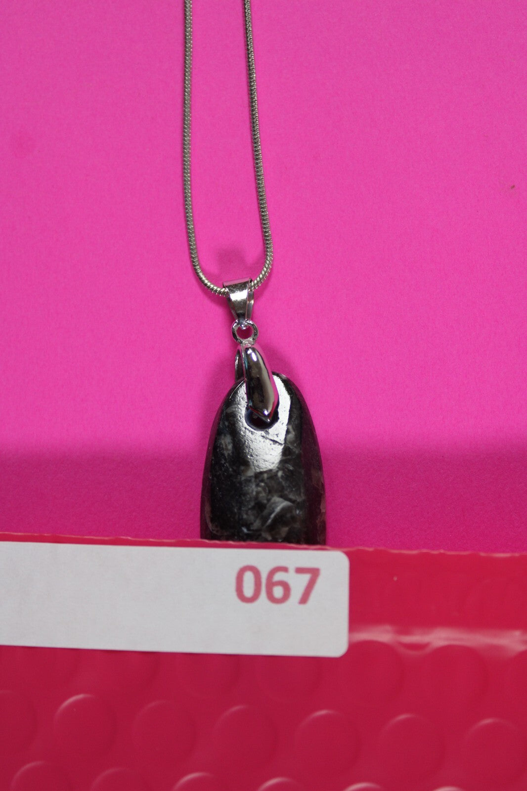 Authentic Orthoceros Necklace Fossil 500 Million Years Old Dinosaur Girl COA 67