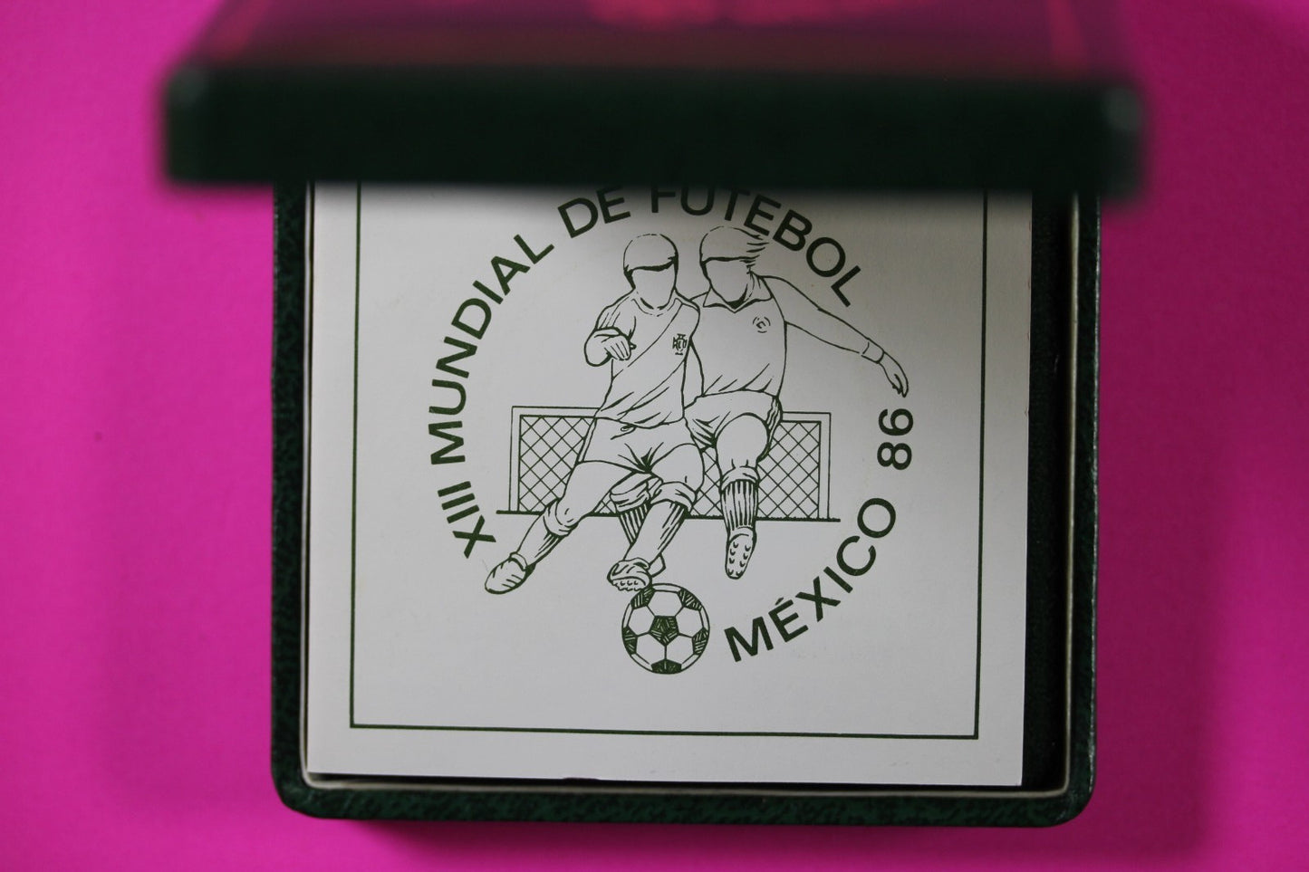 1986 Mexico World Football Championship Silver Commemorative Coin BOX COA 6084