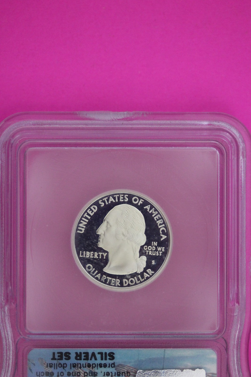 2007 S PR 70 Utah Silver State Quarter ICG Certified Authentic Genuine Slab 232
