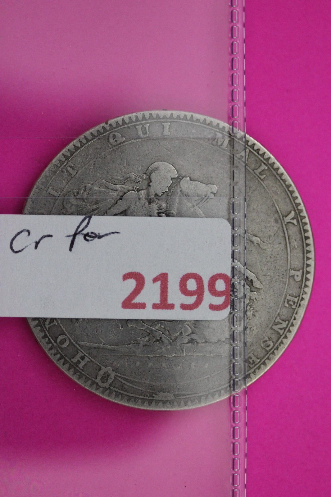 1819 United Kingdom Crown Silver Coin Guaranteed Authentic & Genuine 2199