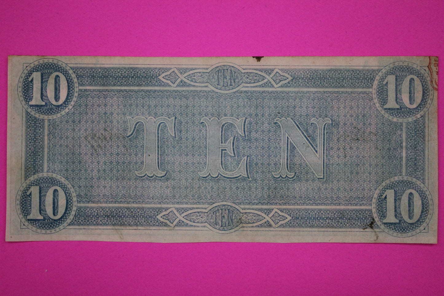 Rare AU/UNC 1864 Confederate States of America $10 Ten Dollars T68 PF39 R-6 50