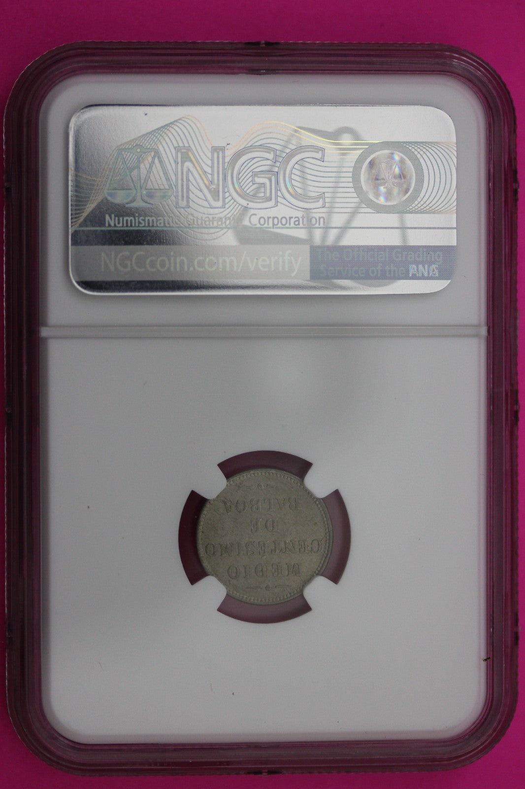 1907 MS 63 Panama Double Die Obc & Rev  1/2 Centesimo NGC Certified Graded 590