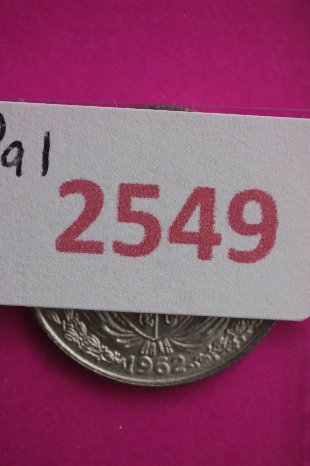 High Grade 1962 Panama 1/10 th Balboa Silver Coin Guaranteed Authentic 2549