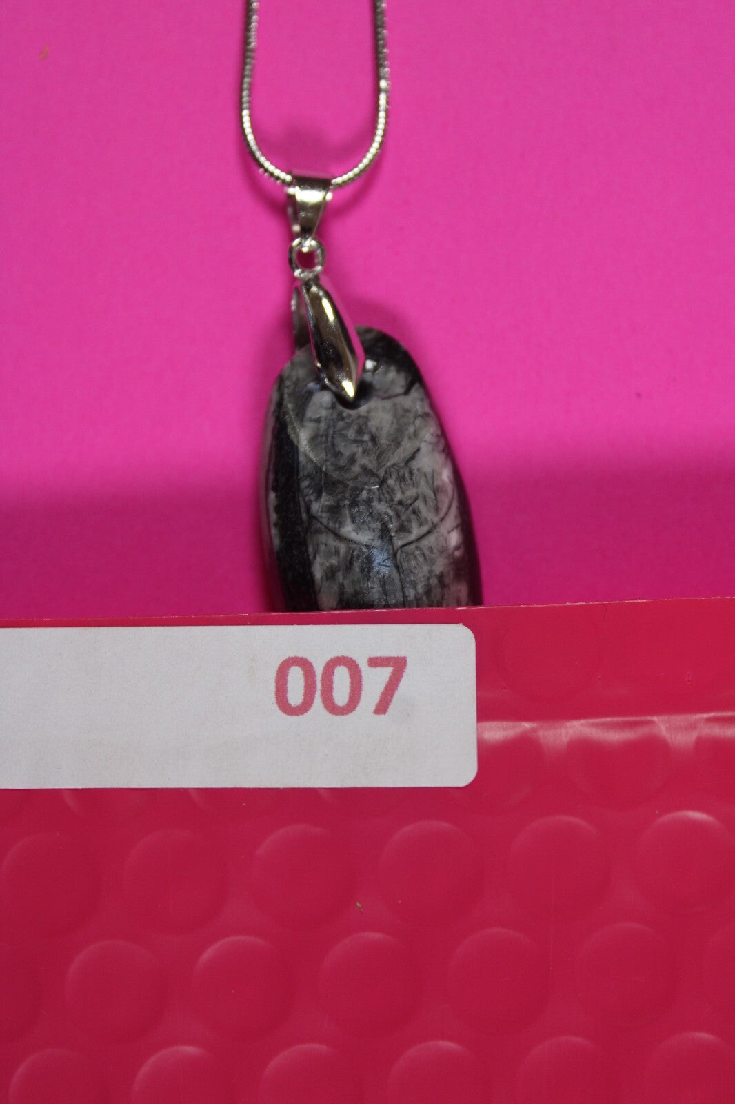 Authentic Orthoceros Necklace Fossil 500 Million Years Old Dinosaur Girl COA 07