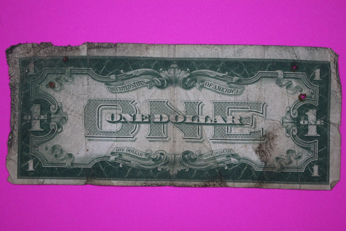 1928 A $1 One Dollar Funny Back Silver Certificate FR1601 Guaranteed Genuine 21