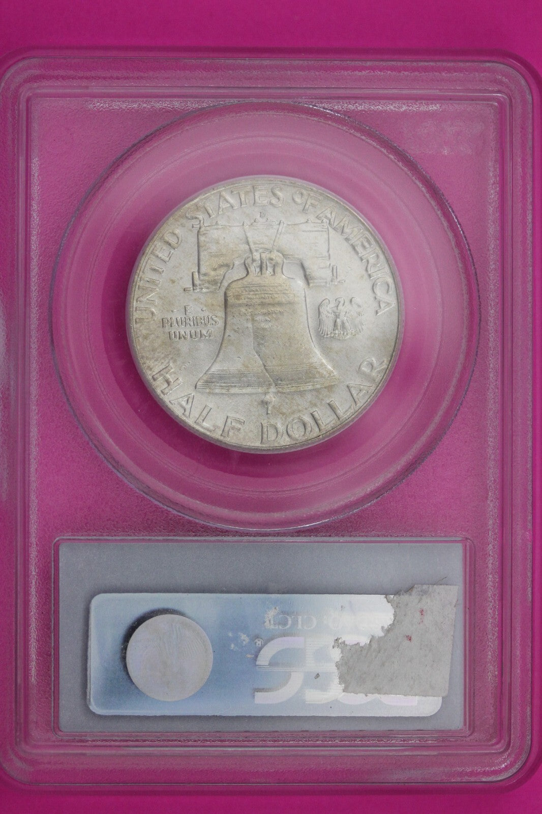 1960 D MS 64 Full Bell Lines Ben Franklin Silver Half Dollar PCGS FBL Slab 15