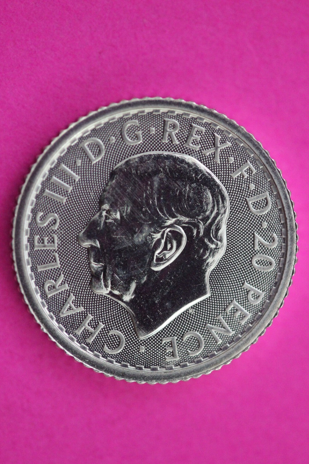 2024 Great Britain 20 Pence 1/10 th Ounce Britannia .999 Silver Authentic 0998