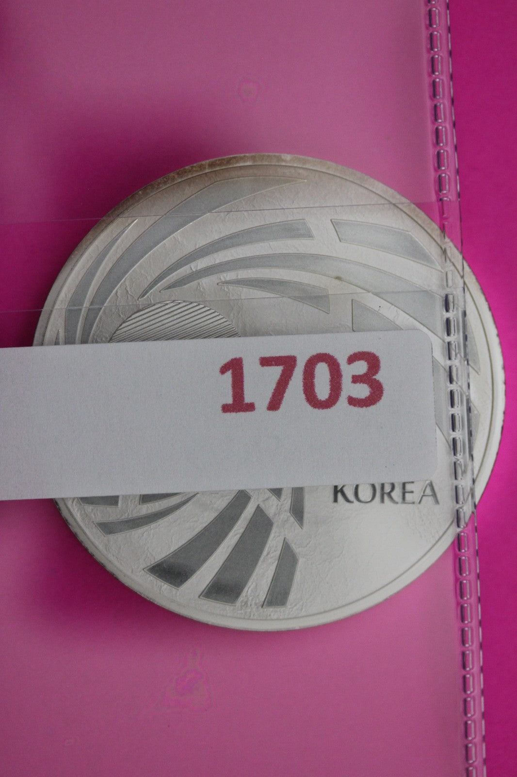 BU 2019 Korea Taekwindo 1 OZ .999 Silver Medal Guaranteed Authentic Genuine 1703